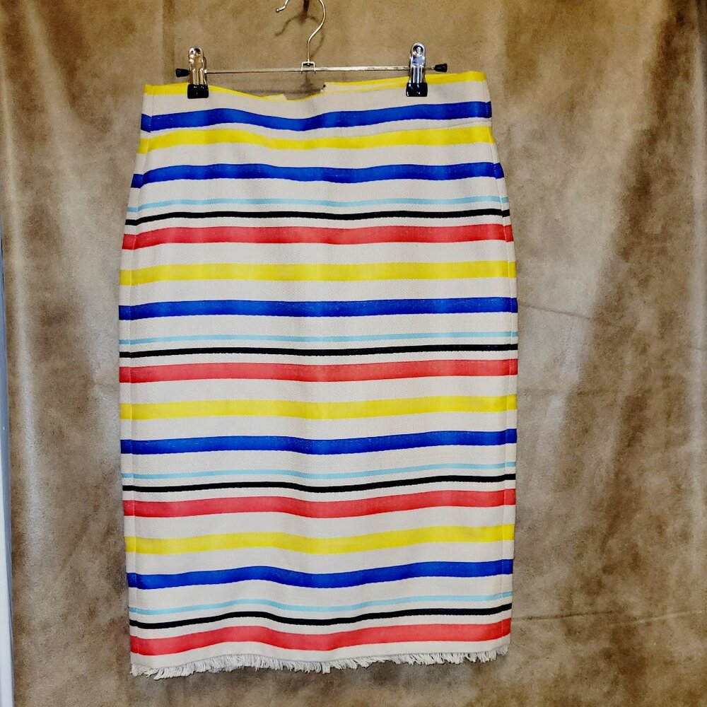 J. Crew Multi stripe skirt